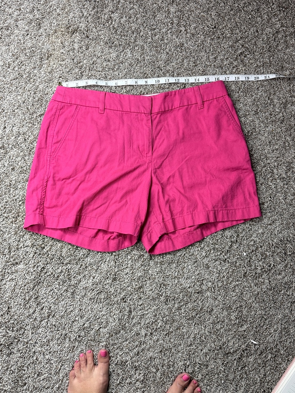 J. Crew Factory Hot Pink Chino Shorts - Picture 8 of 9